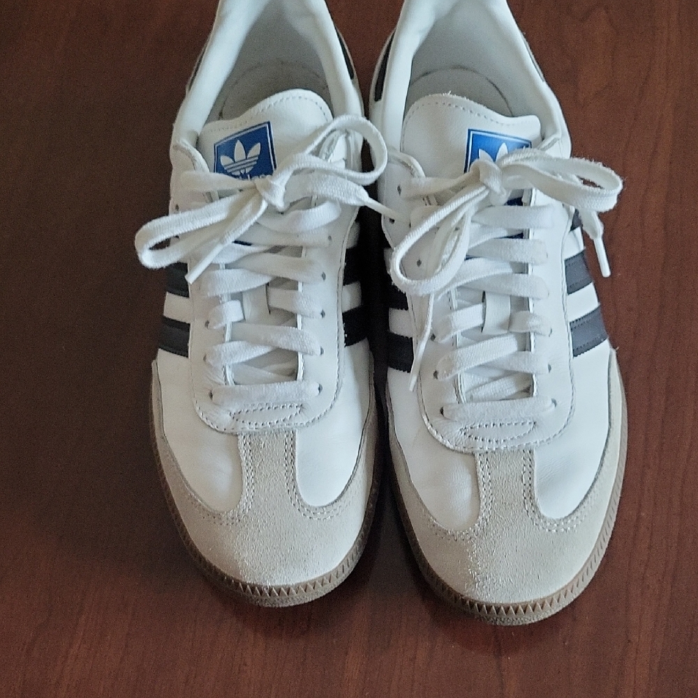 Adidas White and Black Classic Sneakers Women's Size 10